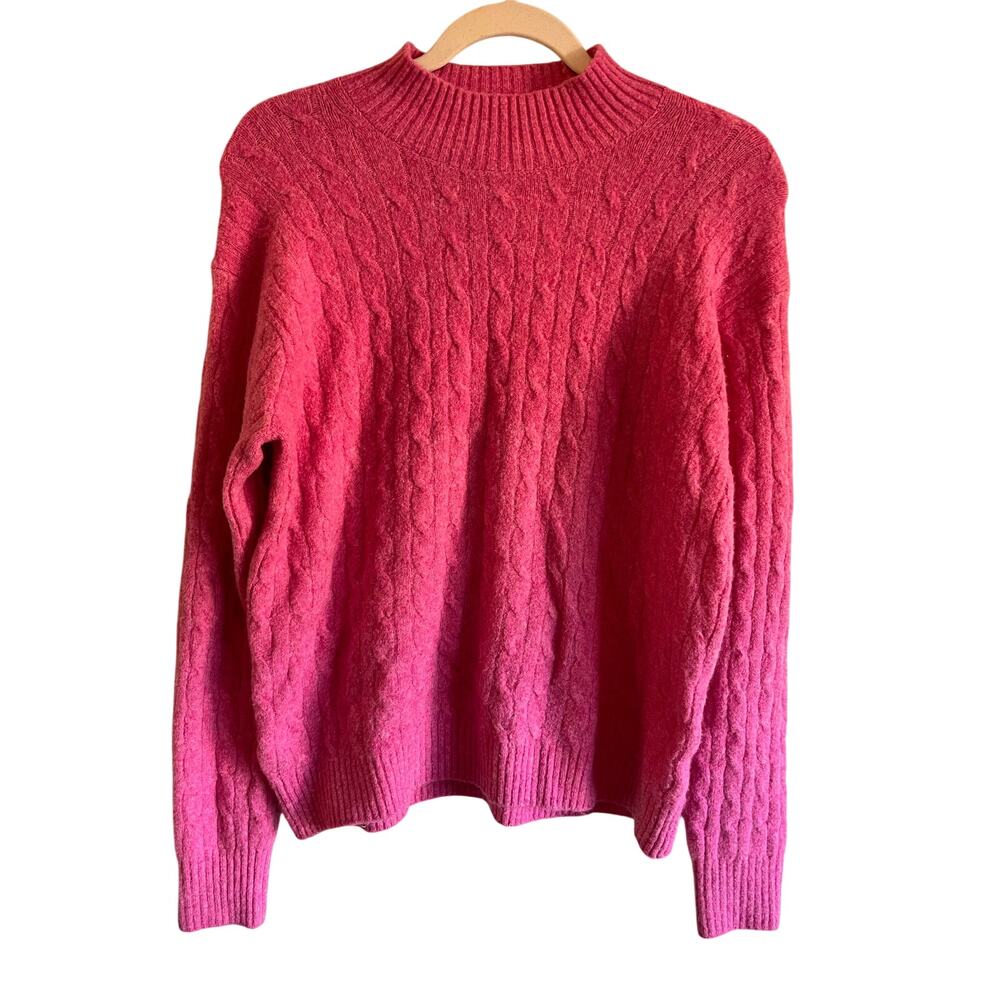 J.Crew Womens Valentine Pink Extra‑Soft Cozy Pullover Sweater NWOT – Size Medium